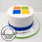 Microsoft Logo Cake